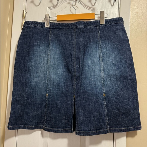 Denver Hayes Kick Pleat denim skirt - size 33 - Picture 2 of 4